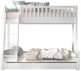 Бяло двуетажно легло за деца 140x200/90x200 cm Scott - Vipack