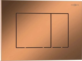 Mexen Tex 02 бутон за промиване, розово злато блестящо - 6102-09