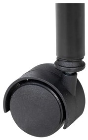 Черен метален подвижен стелаж 41x75 cm – Wenko