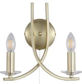 Searchlight 4162-2SB - Стенно осветително тяло ASCONA 2xE14/60W/230V