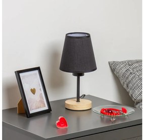 Brilagi - Настолна лампа NUBILA WOOD 1xE27/25W/230V дъб/черен