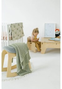 Детско бежово ленено платно Ботаника, 70 x 100 cm - Linen Tales