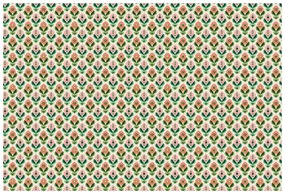 Тапет – Ретро цветен мотив в пастелни тонове