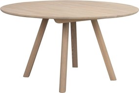 Кръгла сгъваема трапезна маса от масивен дъб ø 140 cm Clapperton – Rowico