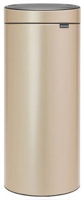 Кош за боклук Brabantia Touch Bin New 1003221, 30 л, Безшумно и плавно затваряне, Златен металик