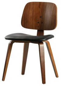 Трапезен стол от орех с тапицерия от изкуствена кожа Classic - vtwonen