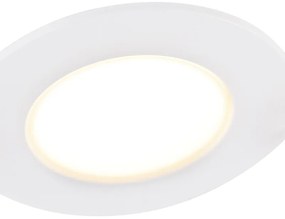 Комплект от 6 вградени прожектора бели с димиране до топло LED 7W IP65 - Blanca