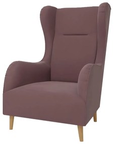 Фотьойл от розово кадифе Carole - Ropez