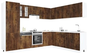 3314986 vidaXL Комплект кухненски шкафове от 14 части Lucca, инженерно дърво