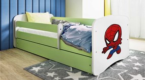 Детско легло Babydreams Cartoon-Prasino-160 x 80-Spiderman