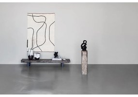 Памучен килим подходящ за пране в цвят слонова кост 100x140 cm Shadow – Mette Ditmer Denmark