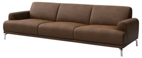Кафяв диван от изкуствена кожа , 240 см Puzo - MESONICA