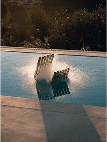 Градински стол метален в сребрист цвят Nokk – noo.ma