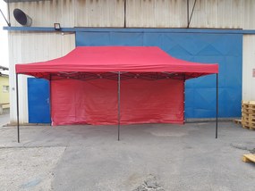 Сгъваема шатра тип хармоника 3x6 червена ССЧ