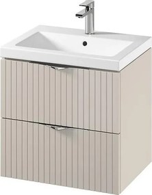 Cersanit S801-541 - Окачен шкаф за баня с мивка TIRSO 60x45 см бежов