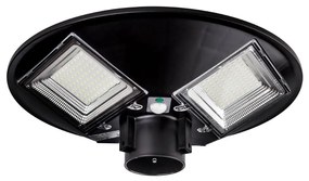 LED Соларна улична лампа със сензор LED/15W/6V 6500K IP65 черен + д.у.