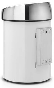 Бяло стоманено кошче за боклук с отваряне с докосване 3 l Touch Bin – Brabantia