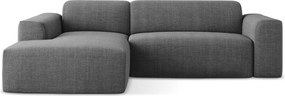 Сив ъглов диван (ляв ъгъл) Keli – Makamii