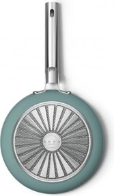 Тиган SMEG FPF2002EGM, 1.5 л, Ø20 см, Керамично незалепващо покритие, До 250°C, Без PFAS, Индукция, Изумрудено зелено