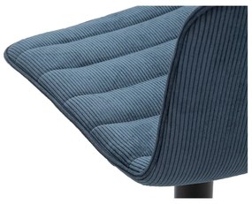 Бар стол с регулируема височина в петролен и черен цвят (височина на седалката 61 cm) Malia – Mauro Ferretti