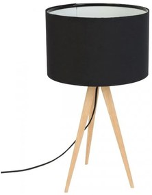 Черна настолна лампа Дърво Tripod - Zuiver