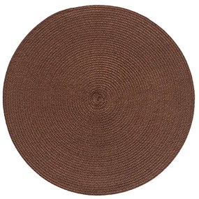 Horecano - Подложка за хранене кръгла ф38см PVC светло кафява (9967)