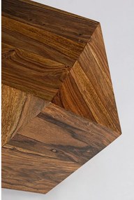 Масичка за кафе от масивен шишам в тъмно естествен цвят 42x42 cm Egypt – Bizzotto