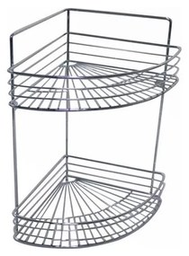 Двуетажна стена за душ 30,6x37,5 см, хром лъскав