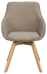 Бежови тапицирани трапезни столове в комплект 2 бр. Alison – Rowico