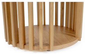 Масичка за кафе от дъб с барабан, ø 53 cm - Woodman