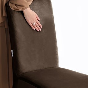 Кафяво ластично покривало за стол 48 cm Sento – Restilo