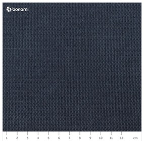 Тъмносиньо тапицирано двойно легло с място за съхранение с решетка 180x200 cm Jagna - Bobochic Paris
