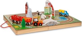 Melissa & Doug - Дървен комплект в куфарче - Ферма