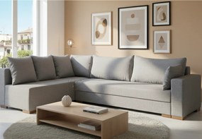 Ъгъл диван Trendy-Right-265φ 165β cm.-Light gray