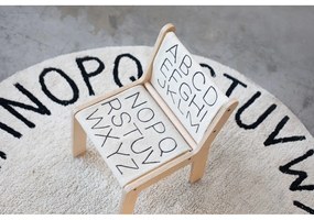 Детски стол в бежов и естествен цвят ABC – Lorena Canals