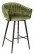 Табуретка DKD Home Decor Черен Зелен Кадифе Метал 61 x 52 x 101 cm