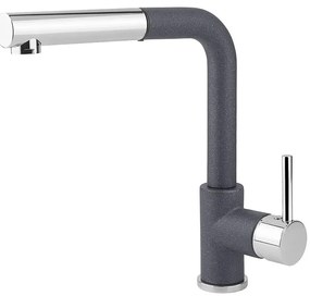 Concept BDG4527DG-Кухненски смесител с изтегляща се душ глава, 26,9 cm, гранит/тъмносив
