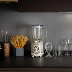 Блендер Ariete VINTAGE 2.0 0583/03, 1000W, 1.5 л, 4 ножа, 4 скорости+импулси, Трошене на лед, Бежов