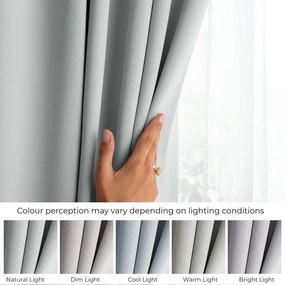 Светлосиво термо/dimout перде 140x175 cm Kierra – Restilo