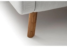 Светлосиво двойно легло 140x200 cm тапицирано с място за съхранение с включена подматрачна рамка Lotte – Meise Möbel