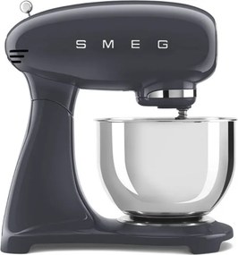 Планетарен миксер SMEG SMF03GREU, 800 W, 4.8 л, 10 скорости, Функция за плавен старт, Крачета против хлъзгане, Сив
