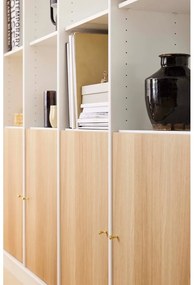 Бял шкаф за книги от дъб 176x199 cm Mistral - Hammel Furniture