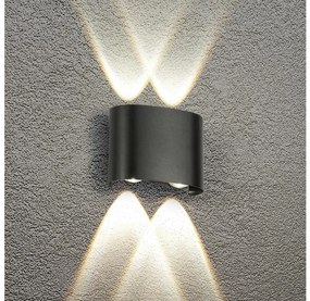 Brilagi - LED външно стенно осветително тяло FLAREBOX LED/4W/230V черно IP65