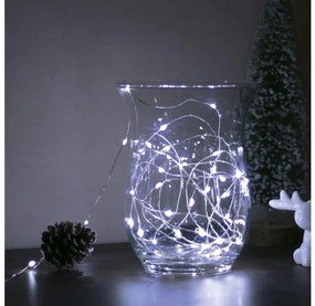 LED Коледни лампички 50xLED/3xAA 5,25м студено бели
