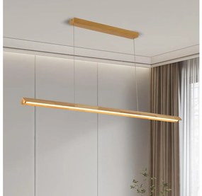 Brilagi - LED полилей на кабел UMEA WOOD LED/40W/230V 150 cm каучуково дърво