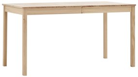 283373 vidaXL Трапезен комплект, 7 части, борова дървесина