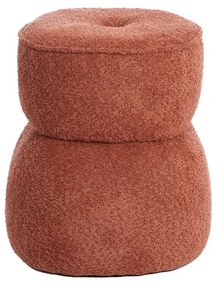 Оранжева табуретка от плат букле Leyla – Light &amp; Living