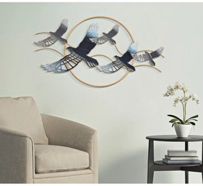 Метална декорация за стена 91x50 cm Birds – Mauro Ferretti