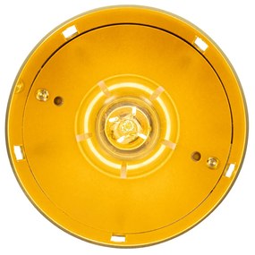 Дизайнерска таванна лампа златиста със светлинен ефект - Yana