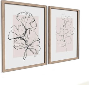 Печатни картини в комплект 2 бр. с включена рамка 30x40 cm Floral Set – Styler